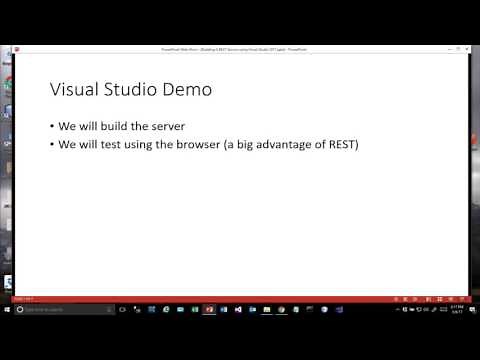 REST Intro - Build a REST Service in Visual Basic Visual Studio 2017 Part 1