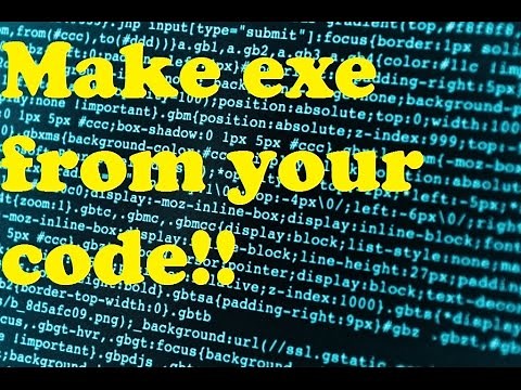 Programming Tutorial: Make exe from your C/C++ code
