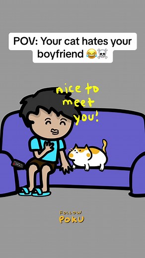 But he hurt me… 🥲 💔#catvsboyfriend #story #animation #cat