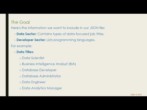 Understanding the Right Syntax for a JSON File