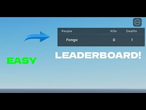 How to make a leaderboard in roblox studio! 2023/2024