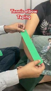 taping for tennis elbow pain #tenniselbow #taping #painrehabb