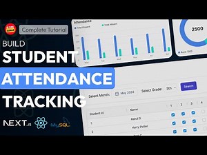 Build Full Stack NextJs Student Attendance Tracking App | React, MySql, Tailwind css, Drizzle ORM