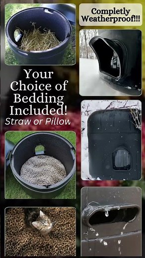 The Kitty Tube Outdoor Insulated Cat House