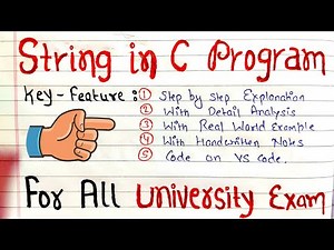 Strings in C | C Programming Tutorial | Code Hacker