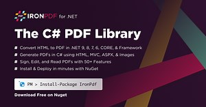 (Step by Step) ASPX to PDF in C# .NET [Code Example] | IronPDF