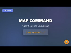 Splunk SPL Map Command Tutorial: Apply Search to Each Result - Complete Guide