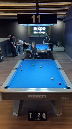 beautiful billiard player from Bali