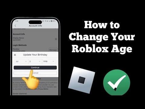 How to Change Your Roblox Age If Under 13! (Birthday Change) | Change Your Roblox Age