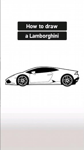 How to Draw a Lamborghini Car Easy | Step by Step Car Drawing