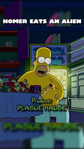 HOMER EATS AN ALIEN #simpsons