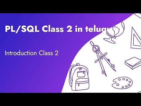 PLSQL Class 2 in Telugu | PL/SQL Introduction class 2 | How to run PL/SQL program