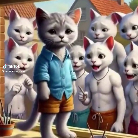 The kitten loves to draw #cat #meow