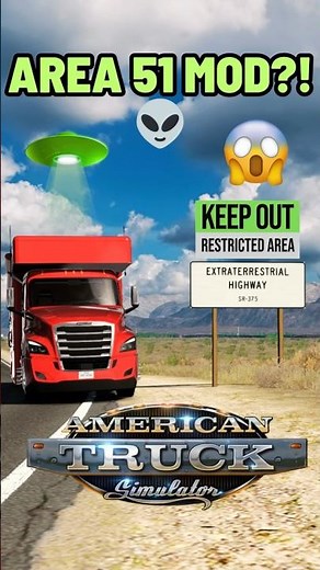Best AREA 51 Mod in American Truck Simulator – Must Try ATS Mod! #shorts #americantrucksimulator