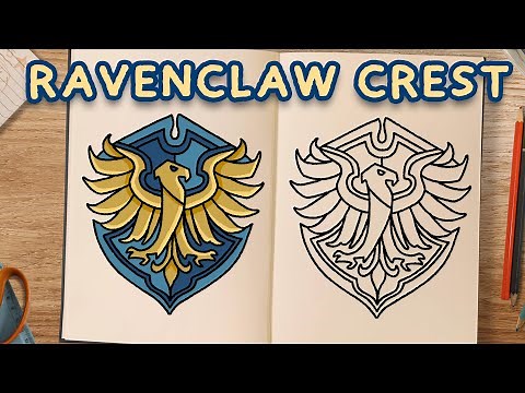 How To Draw: RAVENCLAW CREST (Hogwarts Legacy 🧹 )