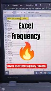 🔥Excel Frequency | How to use Excel Frequency Function in Excel | Excel Function to count duplicates