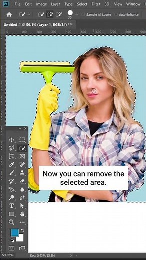 How to use quick selection tool in photoshop