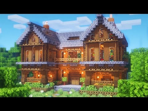 Minecraft Riesiges Haus bauen Tutorial 1.19 - Riesiges Haus bauen in Minecraft Survival Tutorial