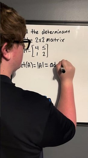 The Determinant of a 2x2 Matrix