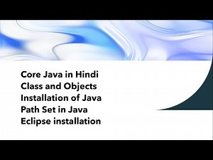 Part 1-Core Java in Hindi