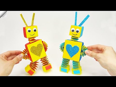 Paper robot Moving paper TOYS Easy paper crafts