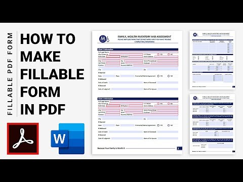 How to Create a Fillable PDF Form 2024 | Master Designs #adobe