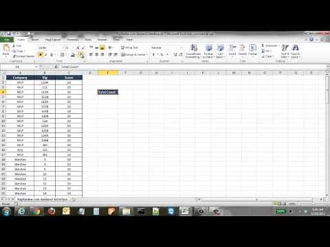 How to Use the Count Formula in Excel