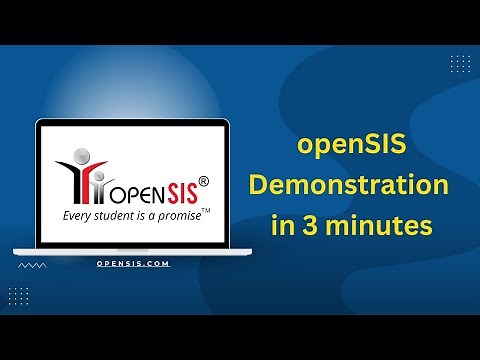 openSIS Demo in 3 Minutes | All-in-One Student Information System Overview