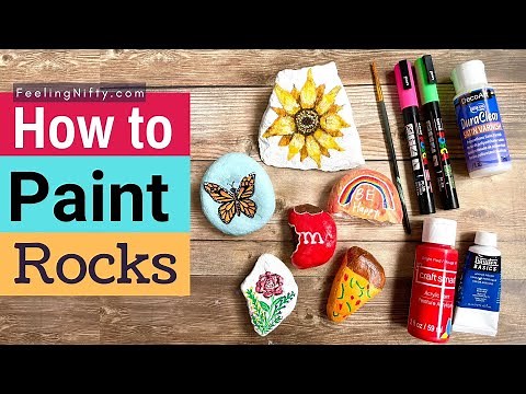 How To Paint Rocks & 10+ Rock Painting Ideas | Rock Painting 101 Tutorial for Beginners