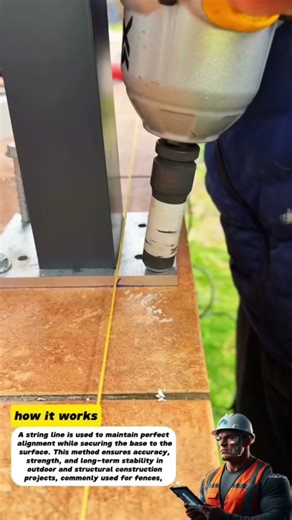 Installing Structural Screws for Steel Post Base Alignment