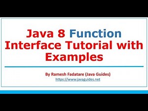 Java 8 Function Interface Example