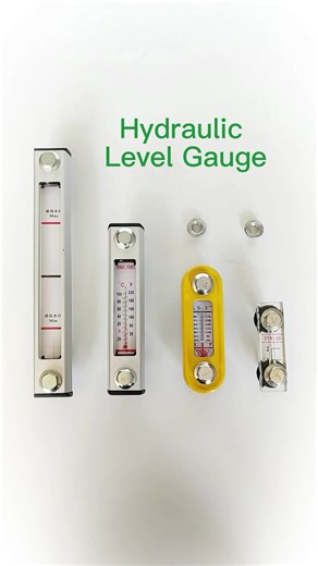 Hydraulic tank Sight Glass Oil Reservoir Level Gauge Aluminum 1/4 Inch