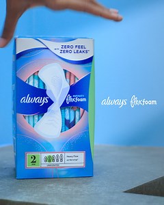 Can your pad flex with you without shifting? Always Flexfoam can. See what foam can do for you. | Always | Facebook