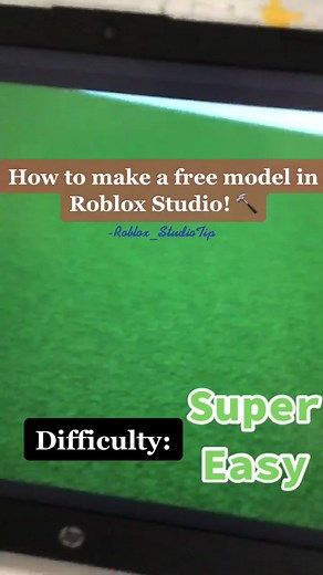 How to Create a Free Model in Roblox Studio