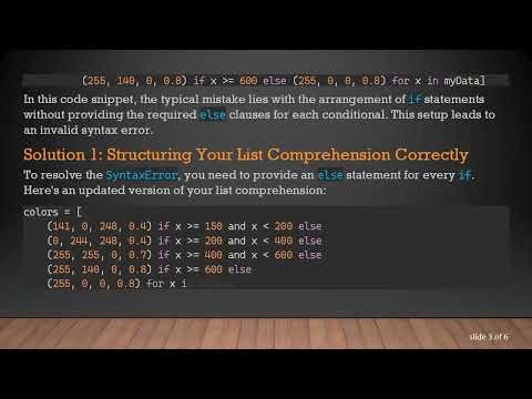 Fixing SyntaxError: invalid syntax in Python List Comprehensions
