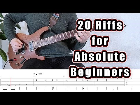 20 Guitar Riffs for Absolute Beginners (with Tabs)