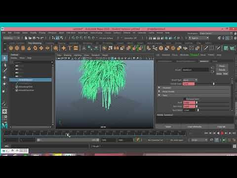 Animating Trees & plants in autodesk maya 2020 for beginner