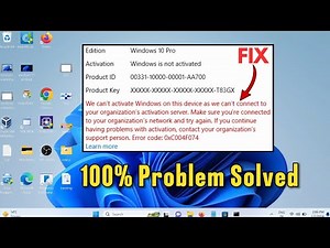 ✅ Fix Windows Activation Error | Solve "We Can't Activate Windows" Issue in Windows 10/11