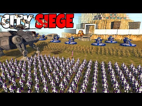 Clone Wars SIEGE of Ryloth CITY WALLS... - Men of War: Star Wars Mod