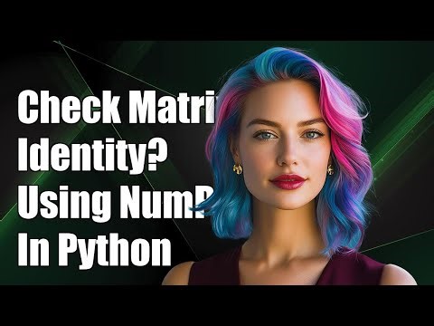 How to Check if a Matrix is an Identity Matrix Using NumPy in Python