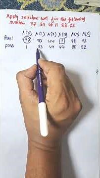 Selection Sort Made Easy. | Selection Sort Step by Step Example in Data Structure #dsa