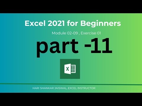 Excel Tutorial Part 11 | Excel Exercise 1 | Practice Quick Access Toolbar & Shortcuts
