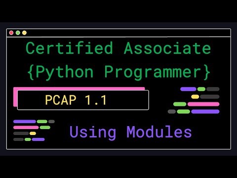 PCAP 1.1 - Using Modules - Certified Associate Python Programmer