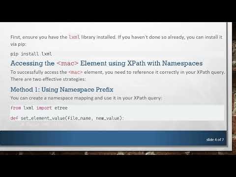 A Complete Guide to Accessing XML Child Elements with Default Namespaces in Python XPath