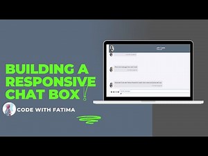 Building a Responsive Chat Box | HTML, CSS, & JavaScript Tutorial