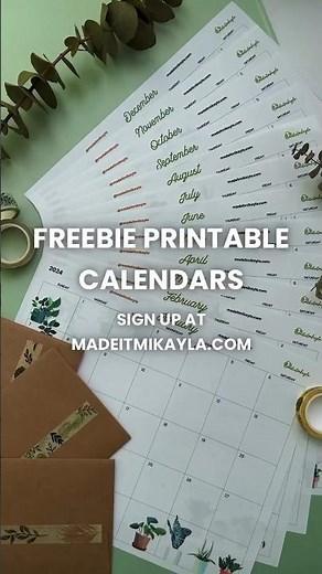 FREEBIE Printable Calendars ✨📅