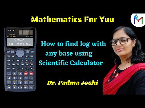 How to find log base 2 in casio fx 991ms | how to find log with any base using scientific calculator