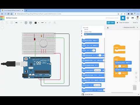 Gas Sensor and Arduino using Tinkercad