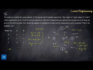 Solving Transportation Problem using Linear Programming