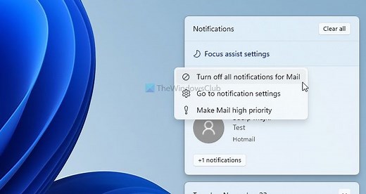 How to Turn Off/On or Manage Notifications in Windows 11